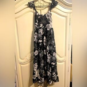 NWT Nordstrom brand Sz L Flutter Strap Sleeveless Dress